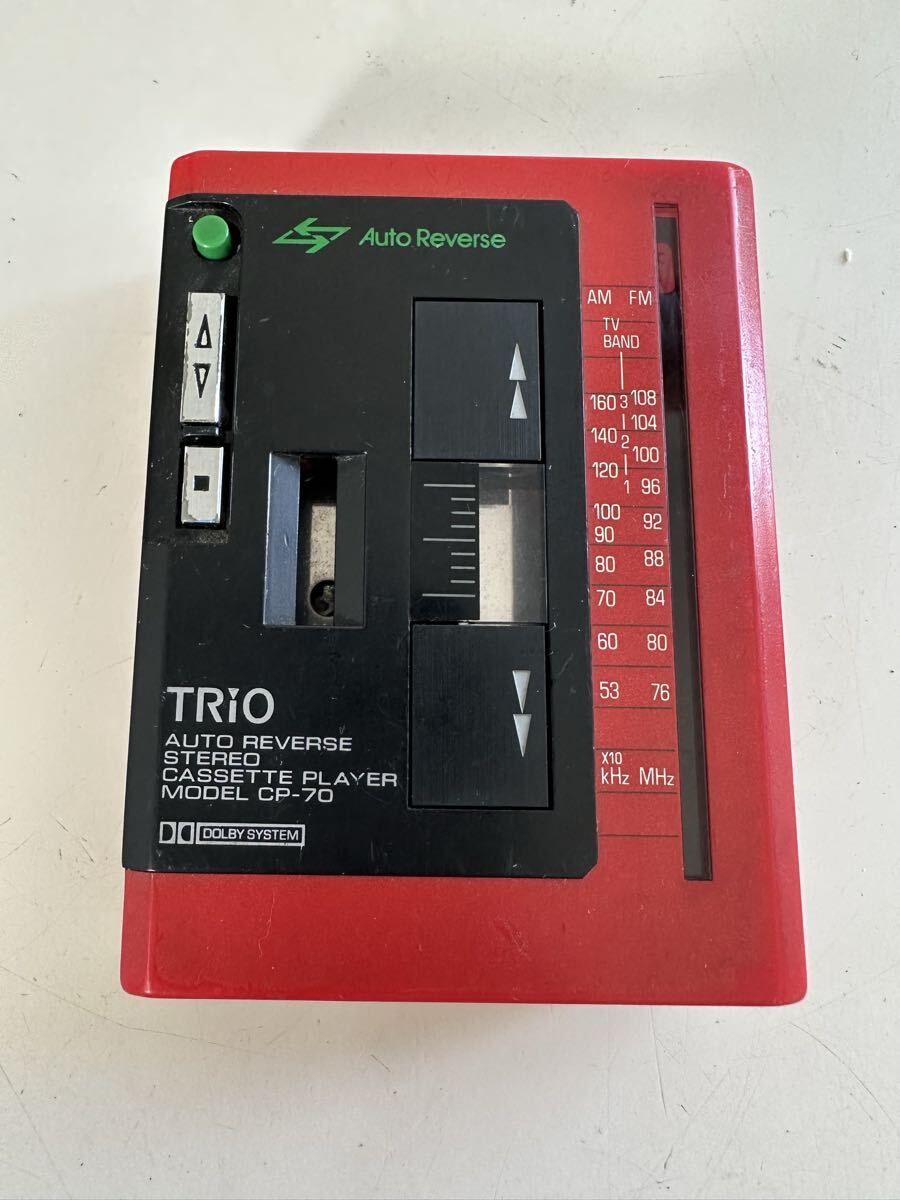 TRIO カセットプレーヤー CP-70 通電/ジャンク 