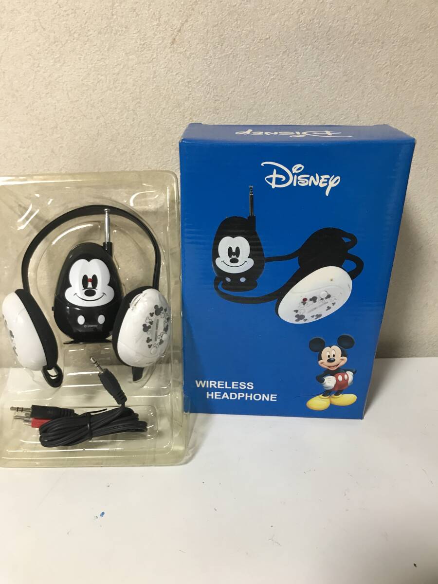 動作未確認の為ジャンク　ディズニー　ワイヤレスヘッドフォン　ミッキーマウス　【2L60103001】