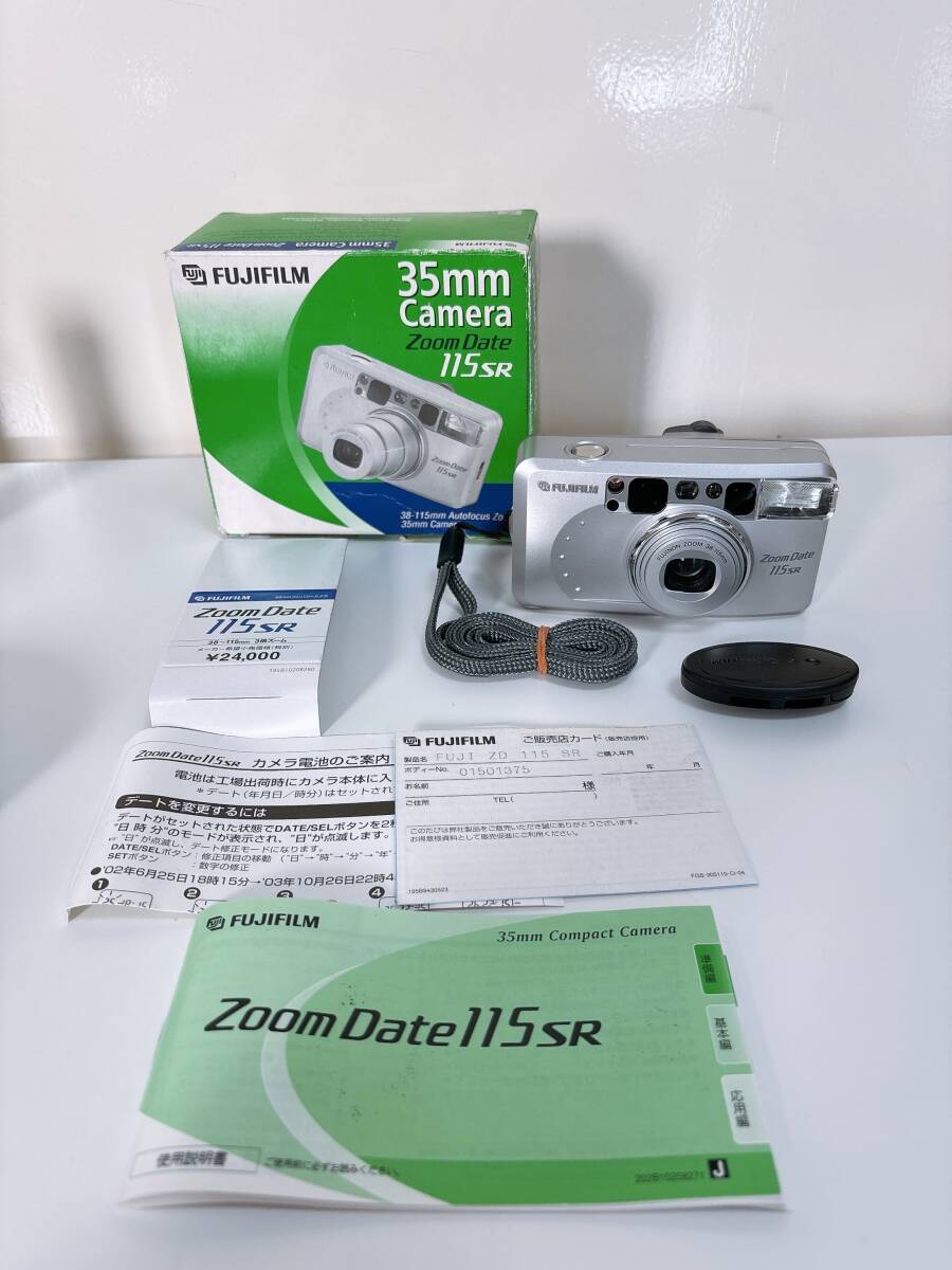 箱付き備品完備 フジフィルム Fujifilm Zoom Date 115SR Fujinon 38-115mm コンパクトカメラ
