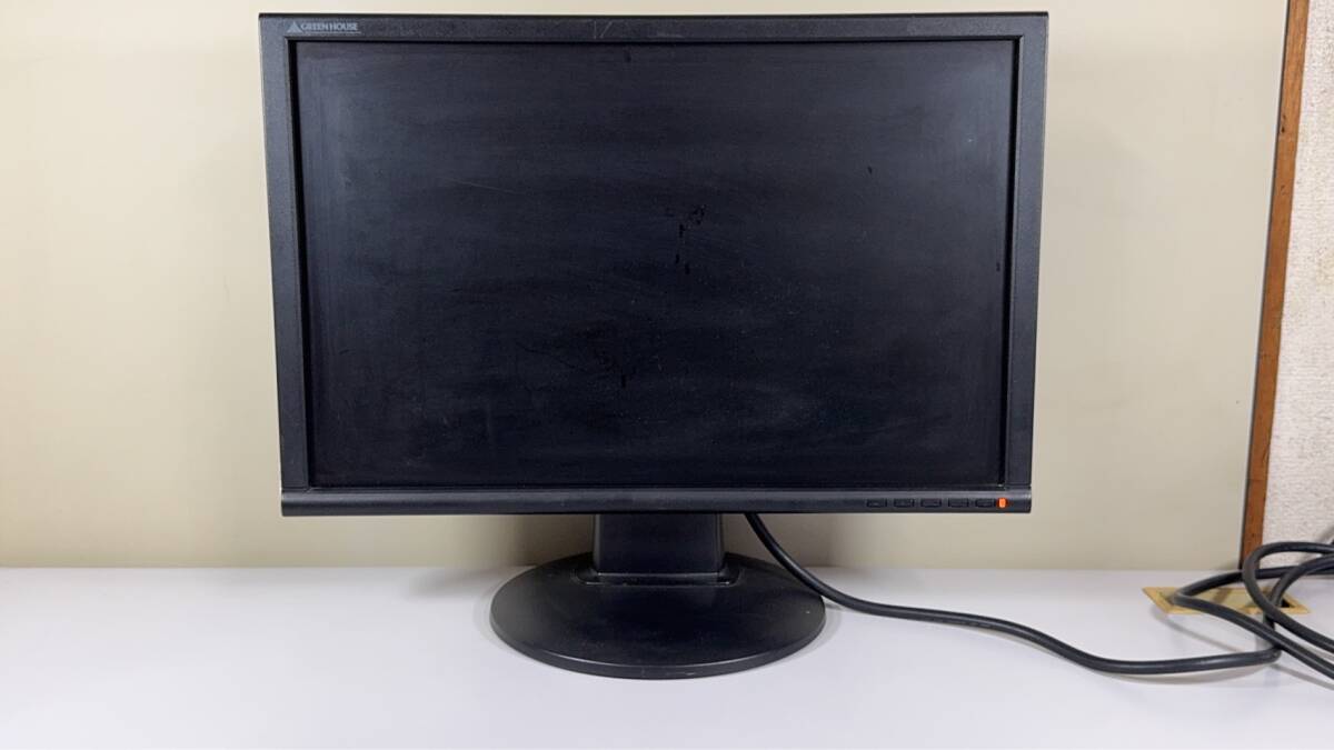 １円売切り＋送料 モニター １９インチ（株）グリーンハウス GREEN HOUSE GH-TIF193SDB ジャンク品