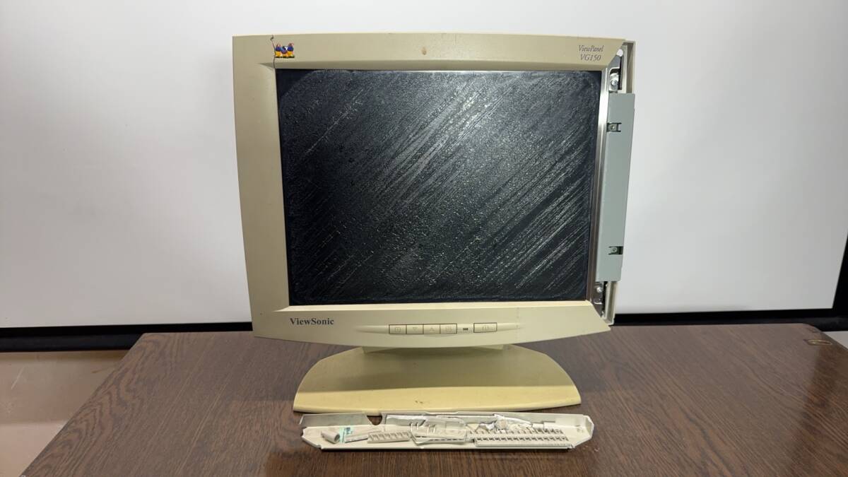 １円売切り＋送料 モニター １５インチ ViewSonic ビューソニック １５インチ ジャンク品 ボロボロ