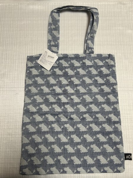 ☆新品☆ムーミン/可愛いガーゼバッグ、ショルダーバッグ/シルエット柄A4バッグ