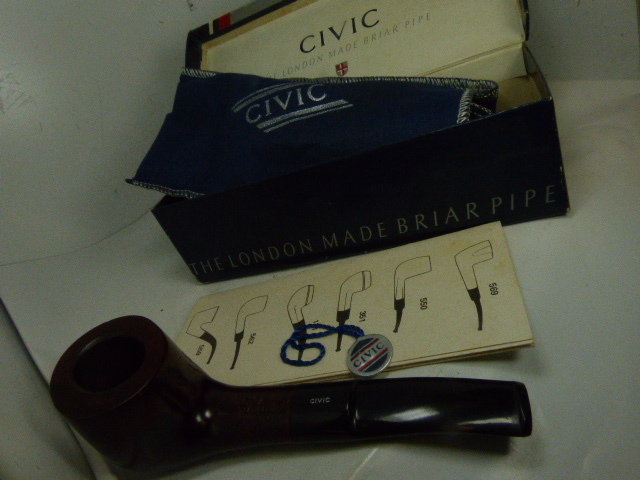 イギリス CIVIC 571 パイプ 煙管 箱付 美品