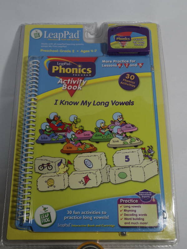 LEAPFROG LeapPad phonics 『I Know My Long Vowels 』リープパッド専用カートリッジ テキスト