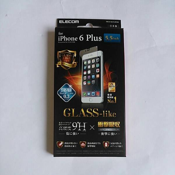 ◇ELECOM iPhone 6 Plus用 液晶保護フィルム/ガラスライク