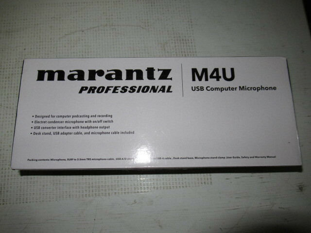 ■marantz マランツ M4U マイクロフォン 未使用展示品
