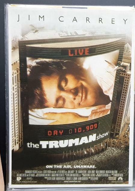 トゥルーマン・ショー The Truman Show▼映画ポストカード 海外版●送料84円より●消費税不要 個人出品 ジム・キャリーJim Carrey