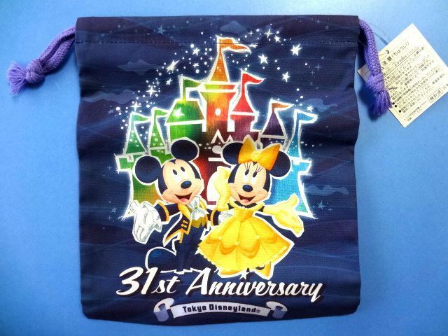 【廃盤】 TDR TDL/東京ディズニーランド★巾着/2014年 31st Anniversary★送料310円～