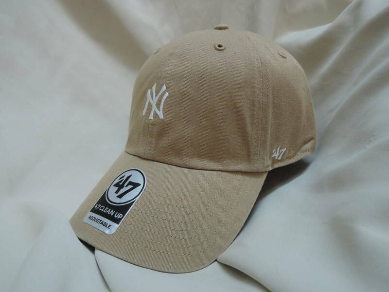 ☆ 47BRAND Yankees Base Runner CLEAN UP Khaki 最新 人気商品 キャップ ミニロゴ ヤンキース 最新人気商品 送料300円～