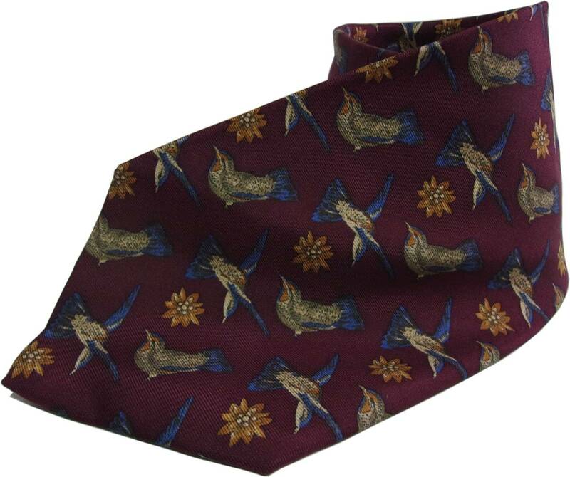 フランス製 FRED ネクタイ マルーン フレッド necktie made in france シルク silk