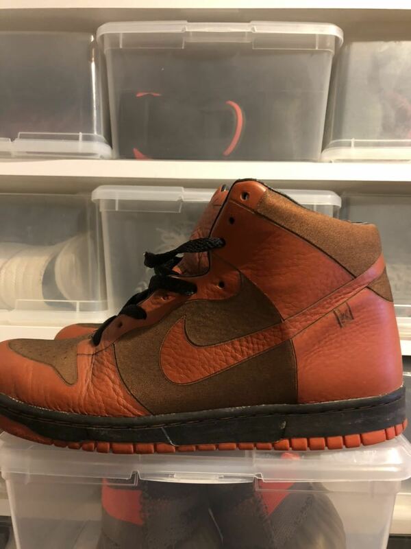 NIKE DUNK HIGH１PIECE28.5cmワンピース一枚革　希少品ヴィンテージ