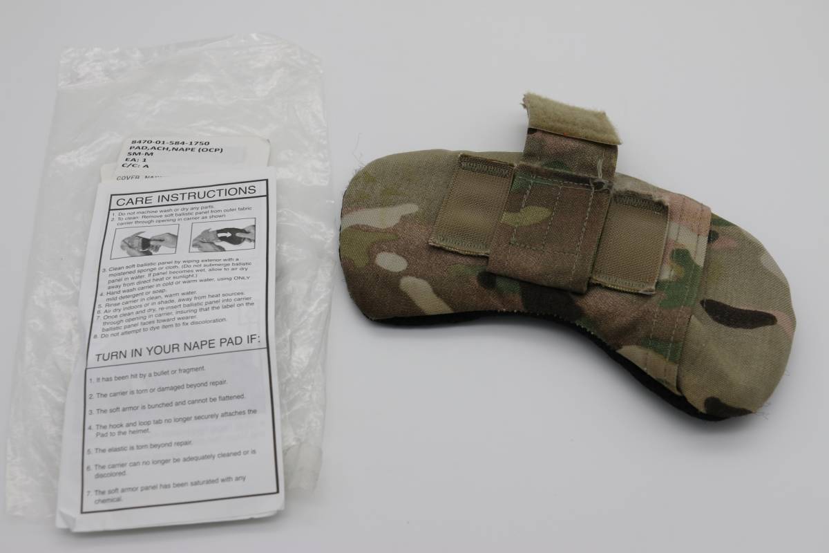 米軍　実物　放出品　ACH　Nape Pad ソフトアーマー入り　OCP　