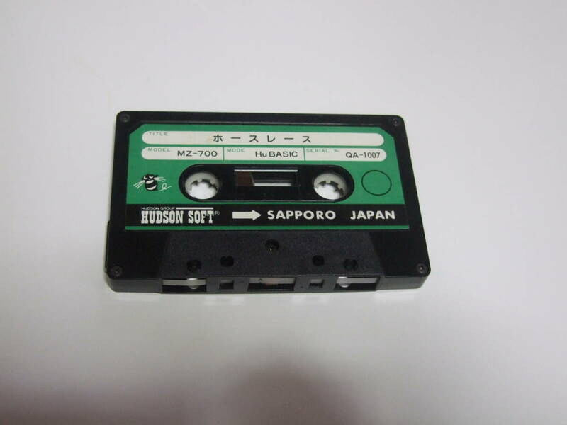MZ-700 テープ 　 ソフト　　カセットテープ　ハドソンqa1007 Hu-BASIC　動作未確認　 カセット sapporo japan