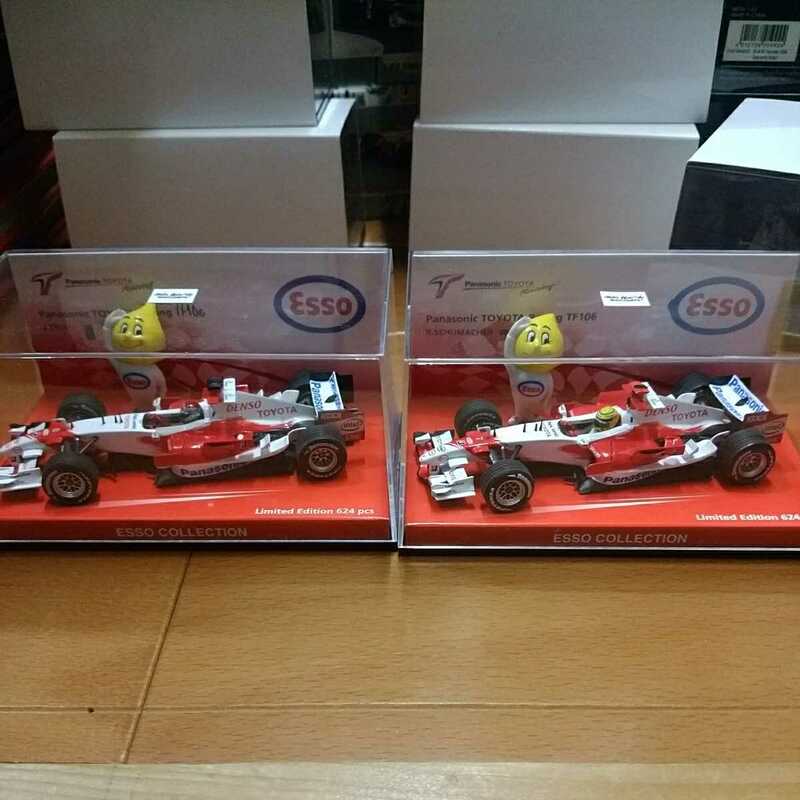 特注 624個 ESSO エッソ コレクション 1/43 TOYOTA TF106 2台セット トヨタ トュルーリ ラルフ シューマッハ