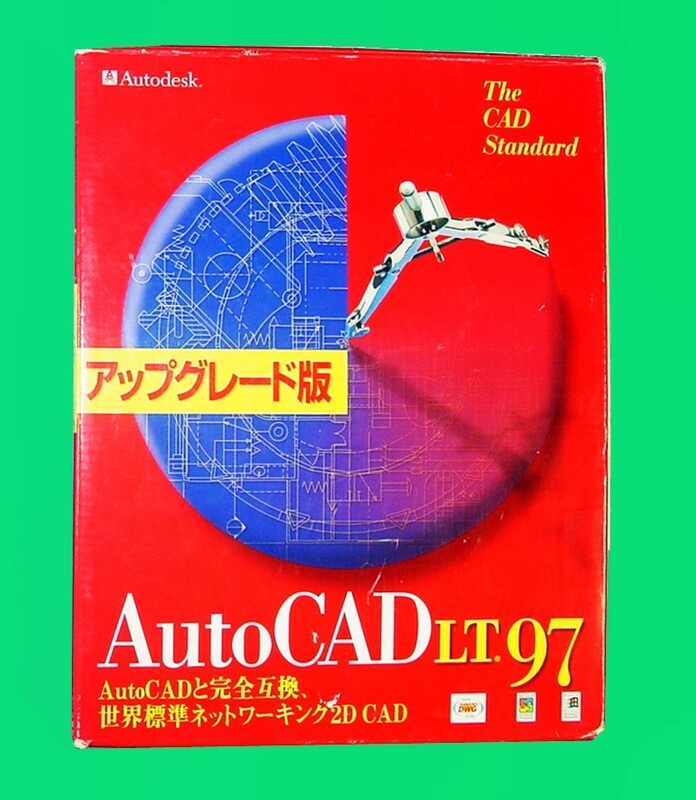 【1184】 オートデスク AutoCAD LT 97 UP CD未開封 Autodesk CADソフト オートキャド PC9821 Windows95 NT4.0対応 設計 製図 4939930023161