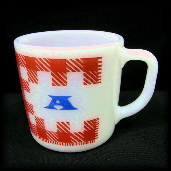 VINTAGE 1960'S~70'S WESTFIELD Mug Gingham ウエストフィールドマグカップ ギンガムチェック No 35