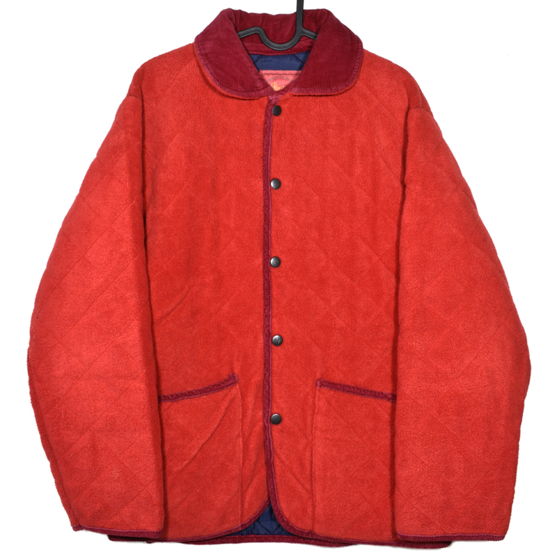 希少 90s vintage 英国製 british outdoors キルティング コート ジャケット パイルフリース×コーデュロイ size.XS