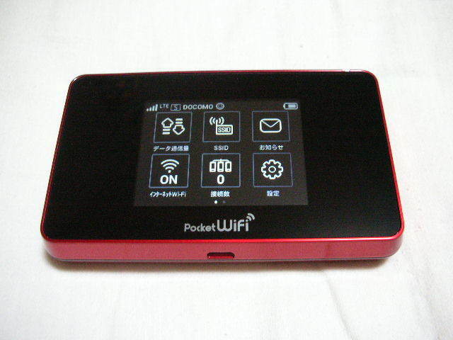 ◆中古品 ymobile ワイモバイル Pocket wifi 504HW レッド◆SIM ロック 解除 済み HUAWEI ルーター b