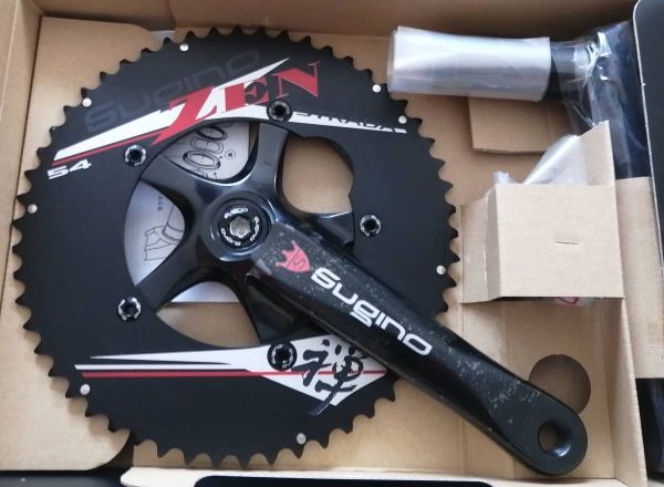 SUGINO スギノ チェーンホイールセット EXP130-ZEN STRADA 禅 ストラーダ W/BB30 ST 54x39 172.5mm