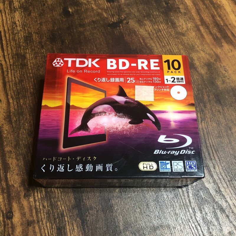 TDK 録画用ブルーレイディスク BD-RE 25GB 1-2倍速 ホワイトワイドプリンタブル 10枚 BEV25PWA10A
