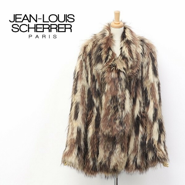 ◆JEAN-LOUIS SCHERRER/ジャンルイ シェレル ラクーンファー 毛皮 コート