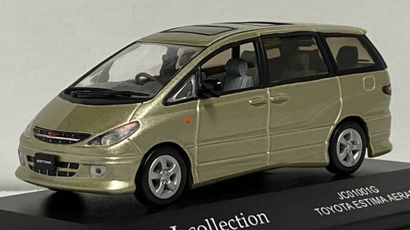 京商 Jコレクション 1/43 トヨタ エスティマ アエラス 30系 40系 2代目 ゴールド 金 Jコレ J correction TOYOTA ESTIMA AERAS 模型 前期 車