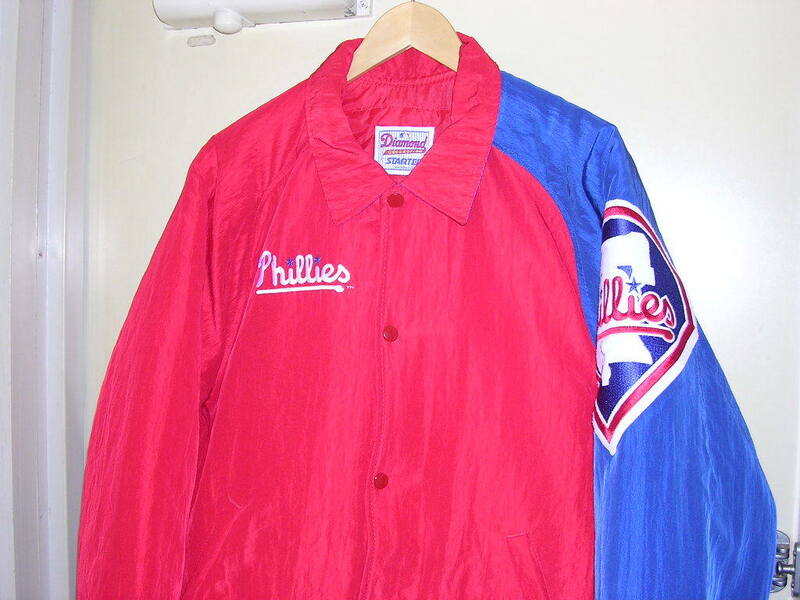 美品 90s USA製 STARTER MLB Philadelphia Phillies 中綿スタジャン vintage old フィリーズ ジャケット