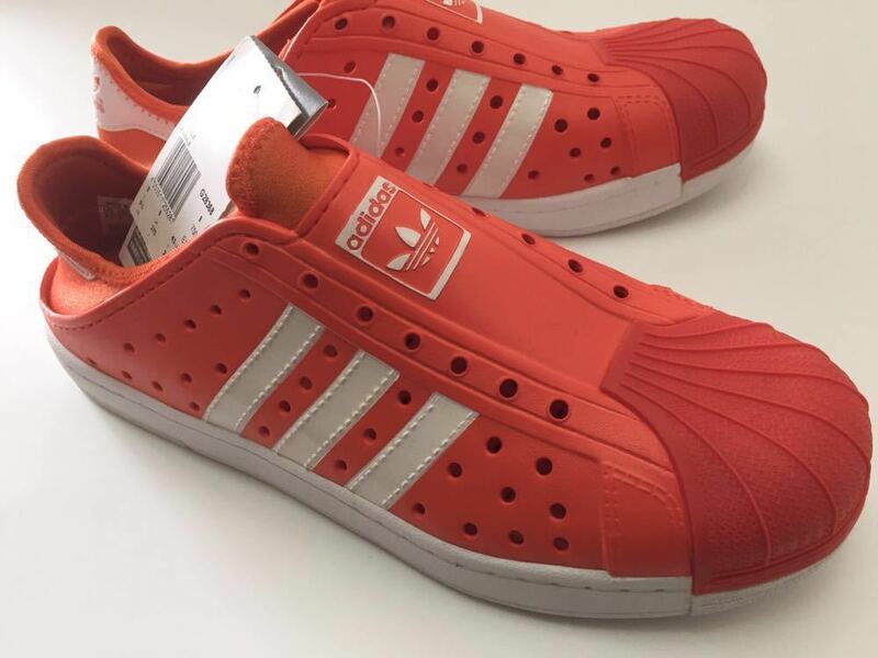 デッド!! 新品!! adidas BEACHSTAR アディダス サンダル スーパースター ビーチスター オレンジ クロッグ us 9.5 JP 27.5 レア 正規品