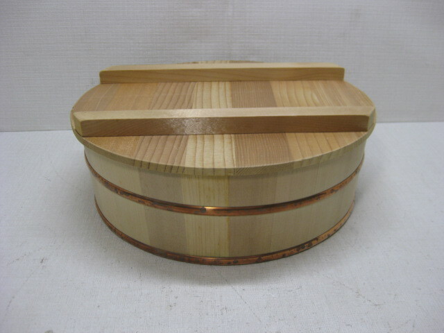 寿司桶 蓋付 おひつ 29.5cm 木製