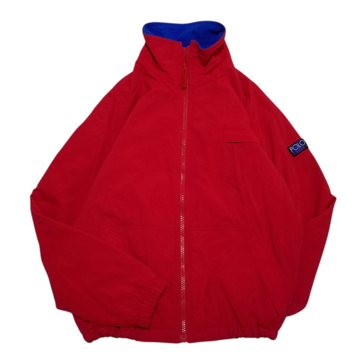【レア　クリーニング済　90s】RALPH LAUREN　ポロスポーツ　HI TECH　ラルフローレン　裏フリース　ナイロンジャケット　シェルドシンチラ