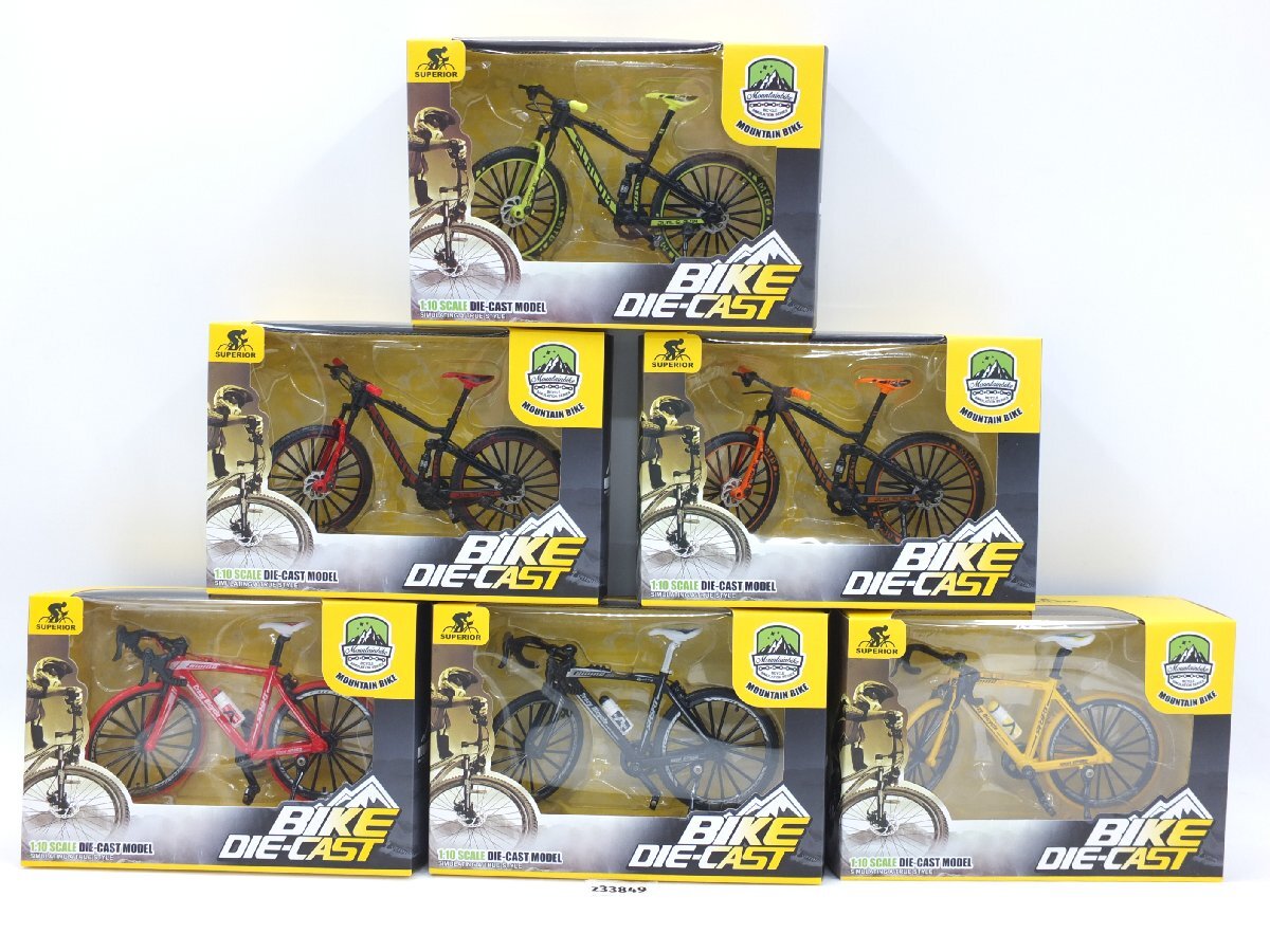 【z33849】 新品 マウンテンバイク 1:10 SCALE DIE-CAST MODEL ダイキャスト モデル BIKE DIE-CAST 6点まとめ