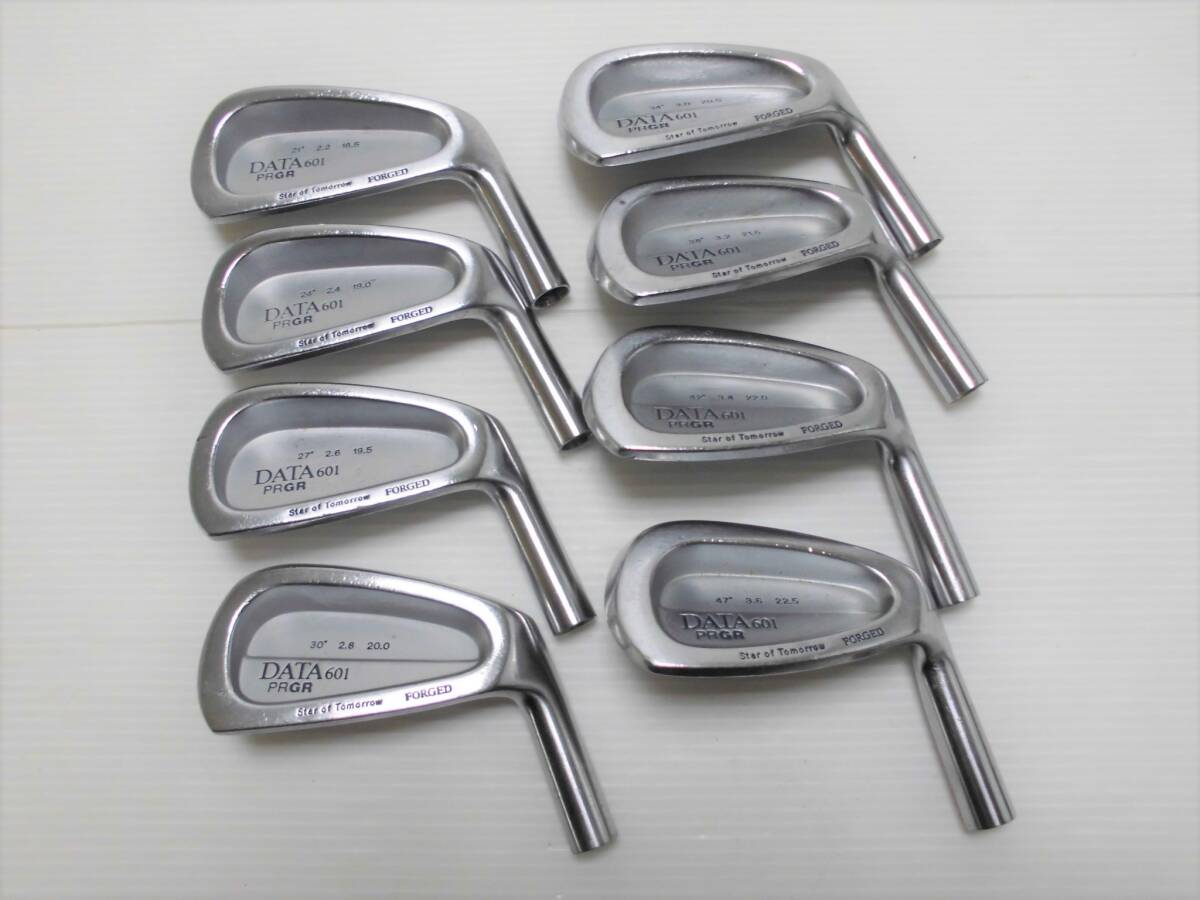 ■三浦技研製 PRGR プロギア DATA 601 FORGED データ アイアン #3-9 PW ヘッドのみ 8個■