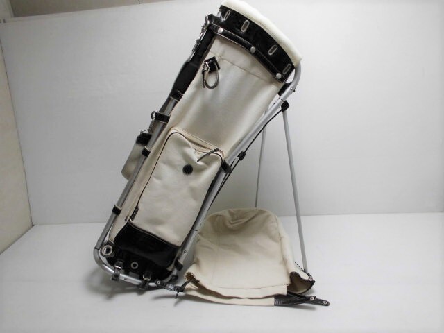 ■希少 木の庄帆布 ミズノ スタンド式 キャディバック ゴルフバッグ KINOSYOHANPU×MIZUNO■