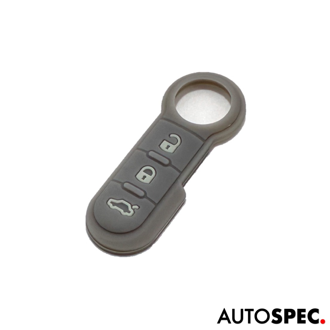 FIAT ABARTH キーフォブ リペア 3ボタン ラバーパッド 500 595 695 アバルト フィアット Core OBJ select グレー