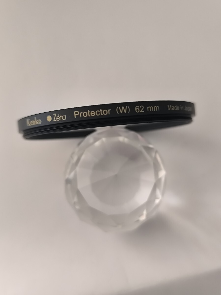 ケンコー Kenko Zeta plus プロテクター 62mm 保護フィルター　面反射0.3%以下　撥水・撥油コート 薄枠