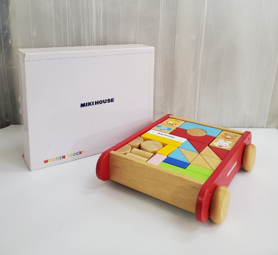 ミキハウス MIKI HOUSE ウッドブロック 木のおもちゃ 木製玩具 積木 知育玩具 つみき 