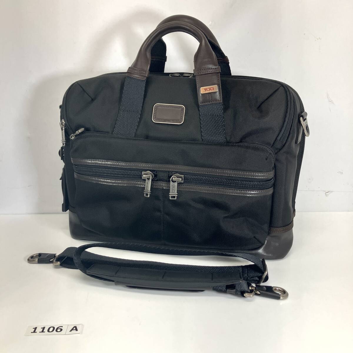 (志)【美品】TUMI/トゥミ ALPHA BRAVO[アルファ ブラボー] 2way ブリーフケース ビジネスバッグ 222644HK2 ナイロン ブラック 黒(I)1106A