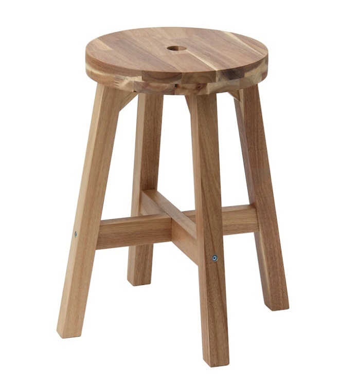 ☆ IKEA イケア ☆SKOGSTA スコグスタ スツール, アカシア材 ＜サイズ: 45 cm＞u ☆2ｈ