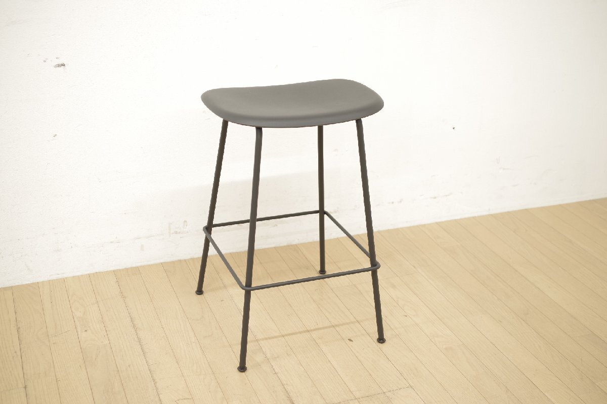 展示品 ｍuuto ムート FIBER BAR STOOL TUBE BASE ファイバーバースツール カウンタースツール シンプル 北欧 ブラック リビング 店舗