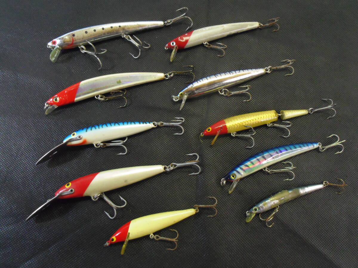 G63◇ルアー10点まとめて◇シーバスハンターⅡ◇ヨーヅリ◇ラパラ カウントダウン マグナム◇マグナム レッドヘッド◇Old オールド ルアー