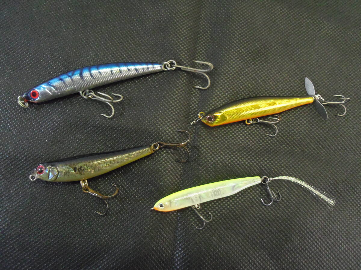G64ルアー4点まとめて◇メガバス ドッグX◇ヨーズリ スイングミノー◇エバーグリーン プロップマジック75◇RAYBREEZE◇Oldオールド ルアー