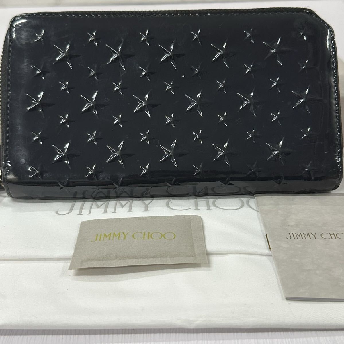 ジミーチュウ　JIMMY CHOO 財布　長財布　スター　ラウンドファスナー　メンズ　レディース　