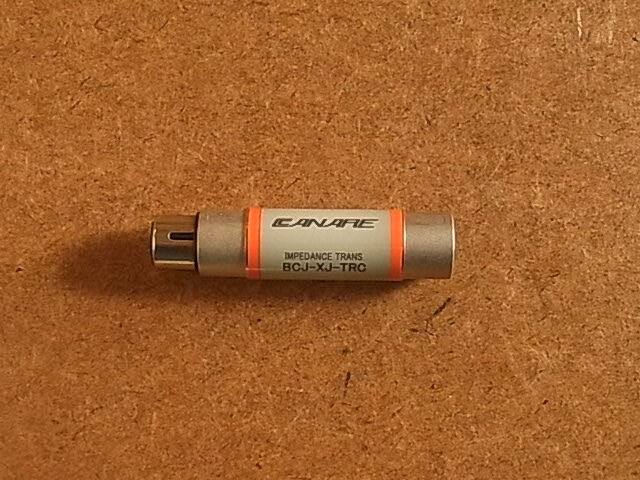 CANARE カナレ　BCJ-XJ-TRC 110Ω to 75Ω インピーダンス変換器 XLRメス-BNC 送料230円　未使用品