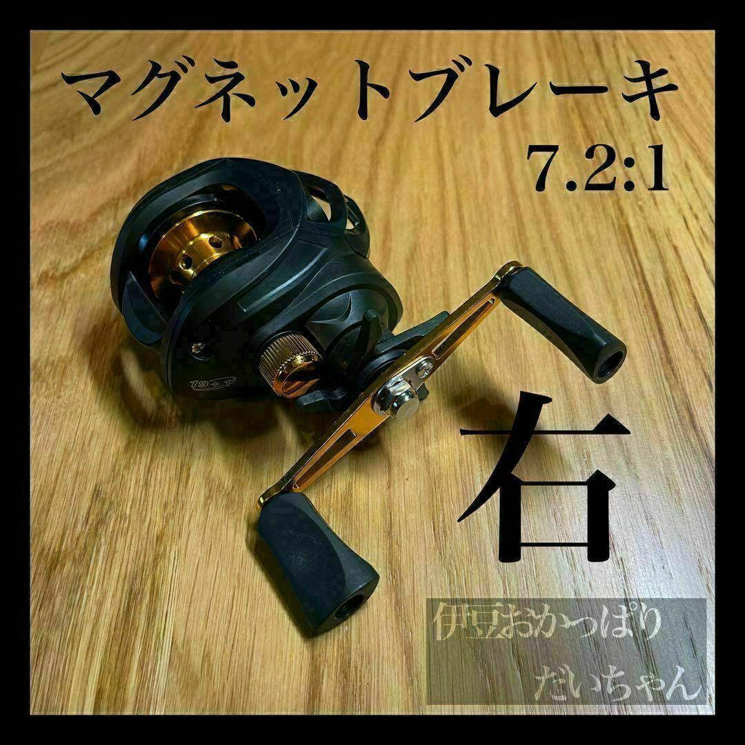 ベイトリール　右ハンドル　両軸リール 黒　金　新品未使用　限定