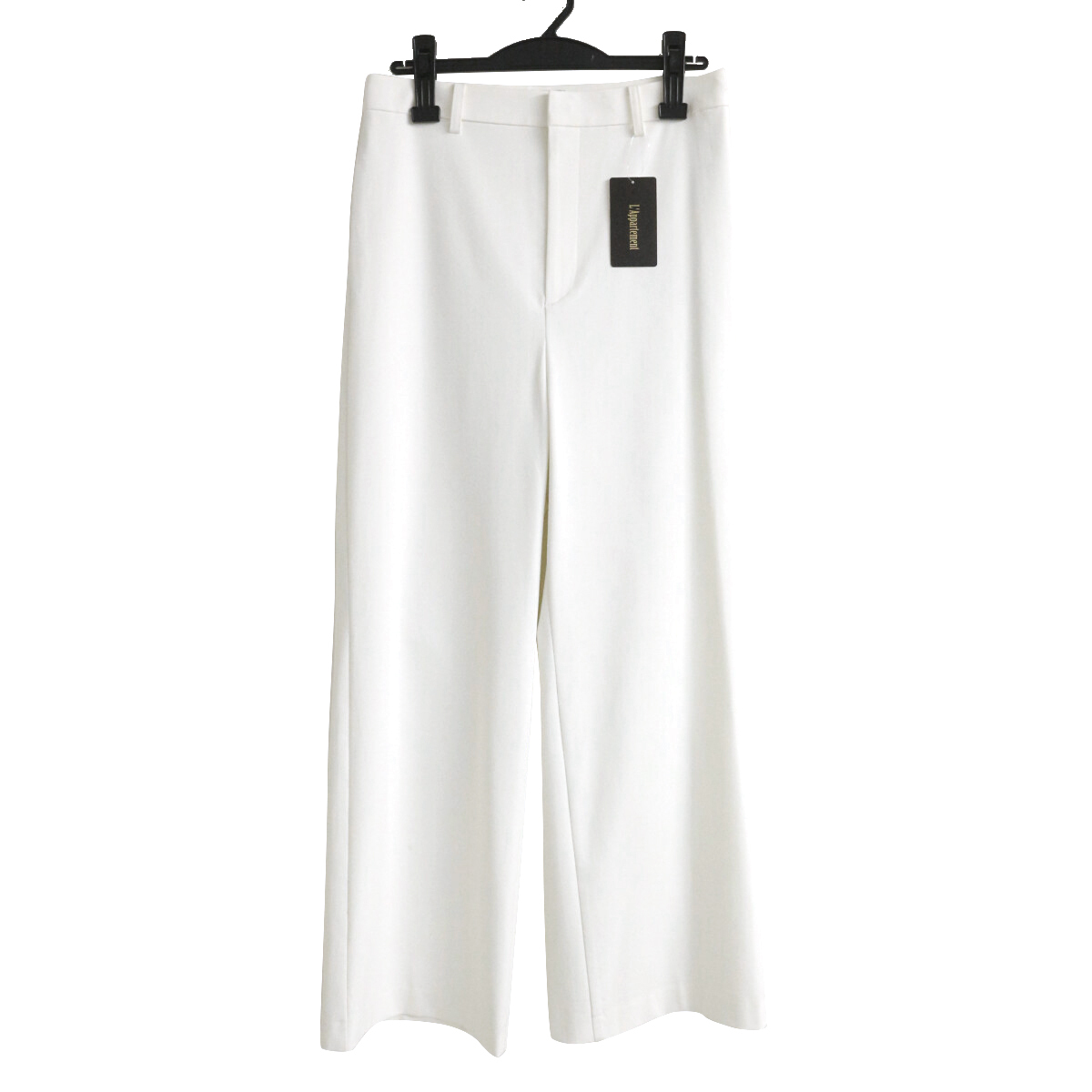 新品 L'Appartement Lisiere 23AW ストレッチギャバローライズパンツ 34 23030560500630 アパルトモン リジエール