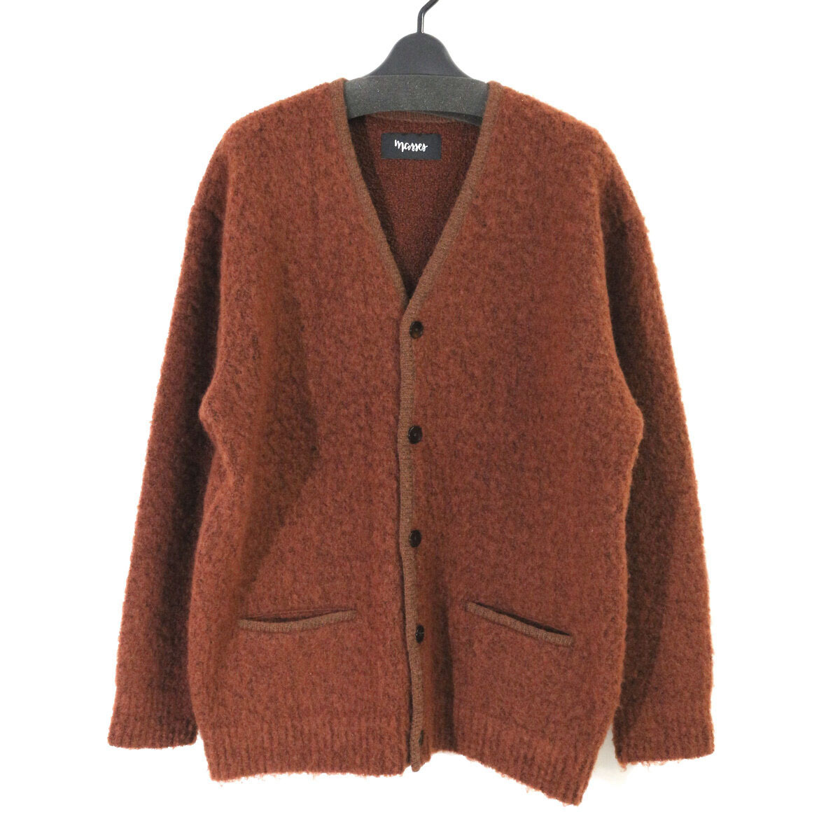 MASSES 定価73,700円 MOHAIR CARDIGAN CURL カールモヘアカーディガン L マシス