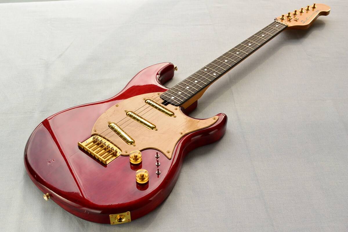 YAMAHA SC-800 Mod. 70年代 ブラス製ブリッジ&ジョイントプレート リップスティックタイプPU. バーズアイPG. 整備済み #25 K02-09