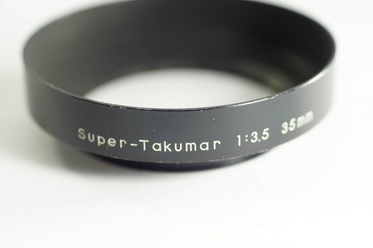 6A『キレイ』PENTAX Super-Takumar 35mm F3.5 49mm径 ペンタックス アルミ製レンズフード