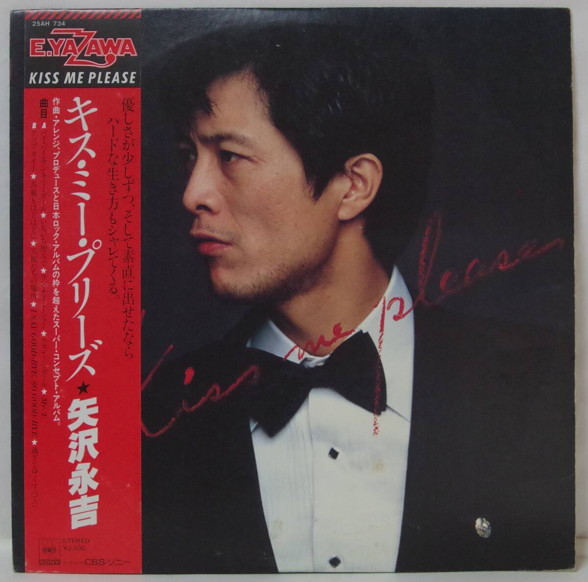 中古LPレコード簡易洗浄済み：矢沢永吉 / KISS ME PLEASE(キス・ミー・プリーズ)