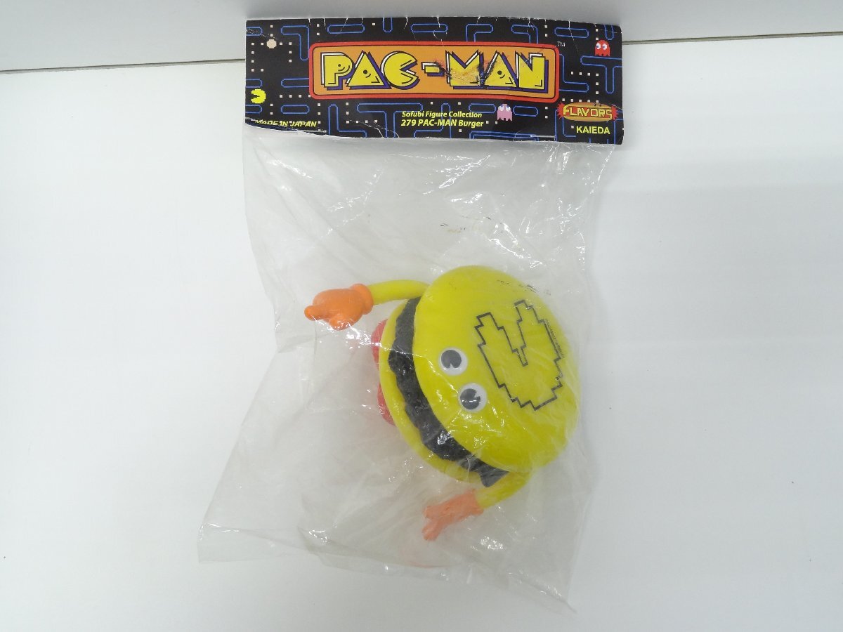 レ■/Zこ9884　KAIEDA PAC-MAN フレーバーズ　パックマンバーガー Sofubi フィギュア　FLAVORS　現状品